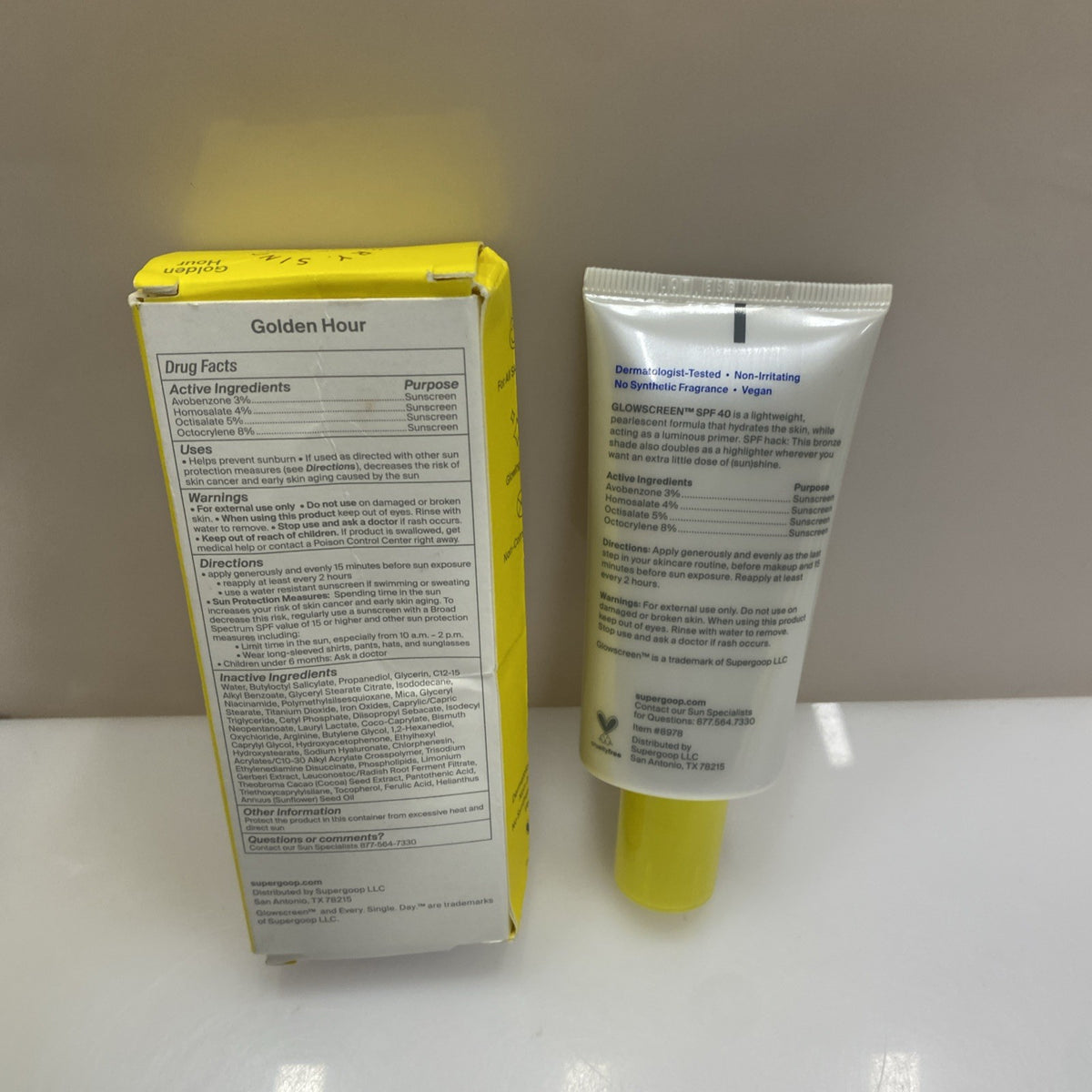 SPF 40 Glow Screen Sunscreen with Golden Hour Tint - 1.7 Fl Oz