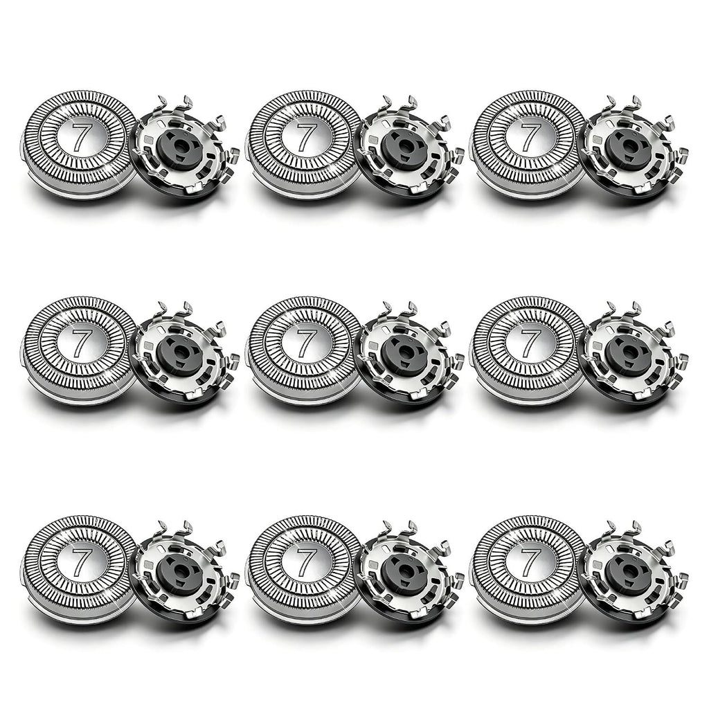 9 Pack SH70/71 Replacement Shaver Heads for Philips Norelco Series 7000