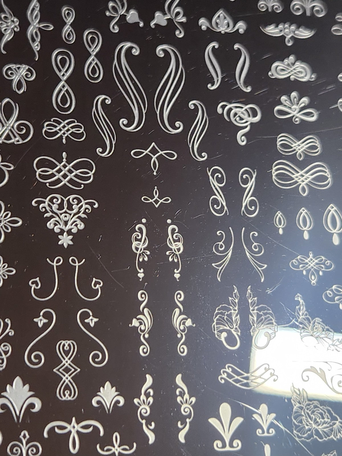 Nail Stamping Plate for Nail Art - UC Flourishes & Ornaments