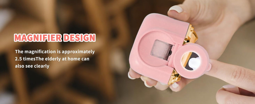 Electric Nail Clipper with LED Light and Adjustable Speed - Portable & Quiet