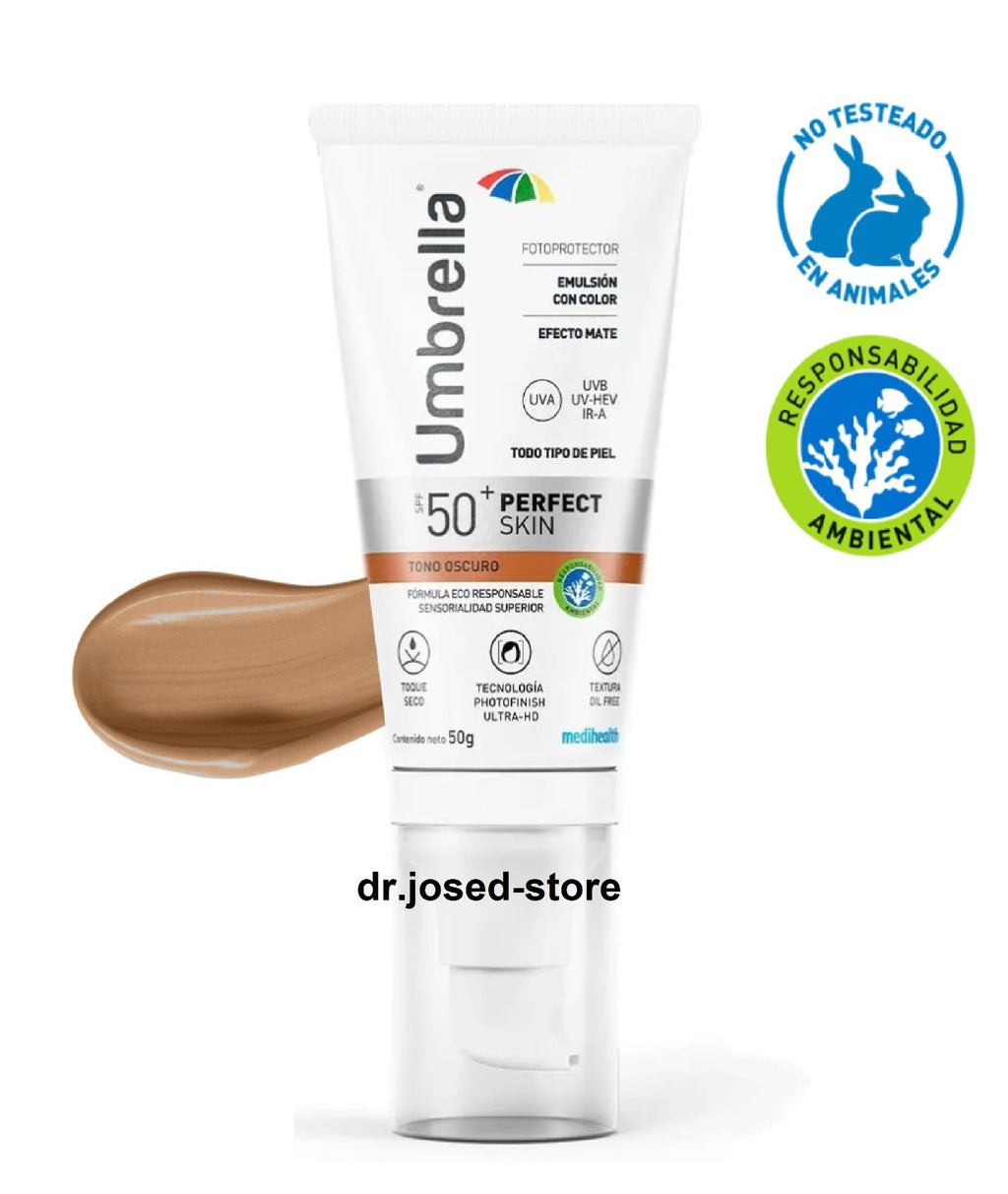Dark Skin Sun Protection Cream SPF 50 - Hypoallergenic UVA UVB Infrarred Barrier