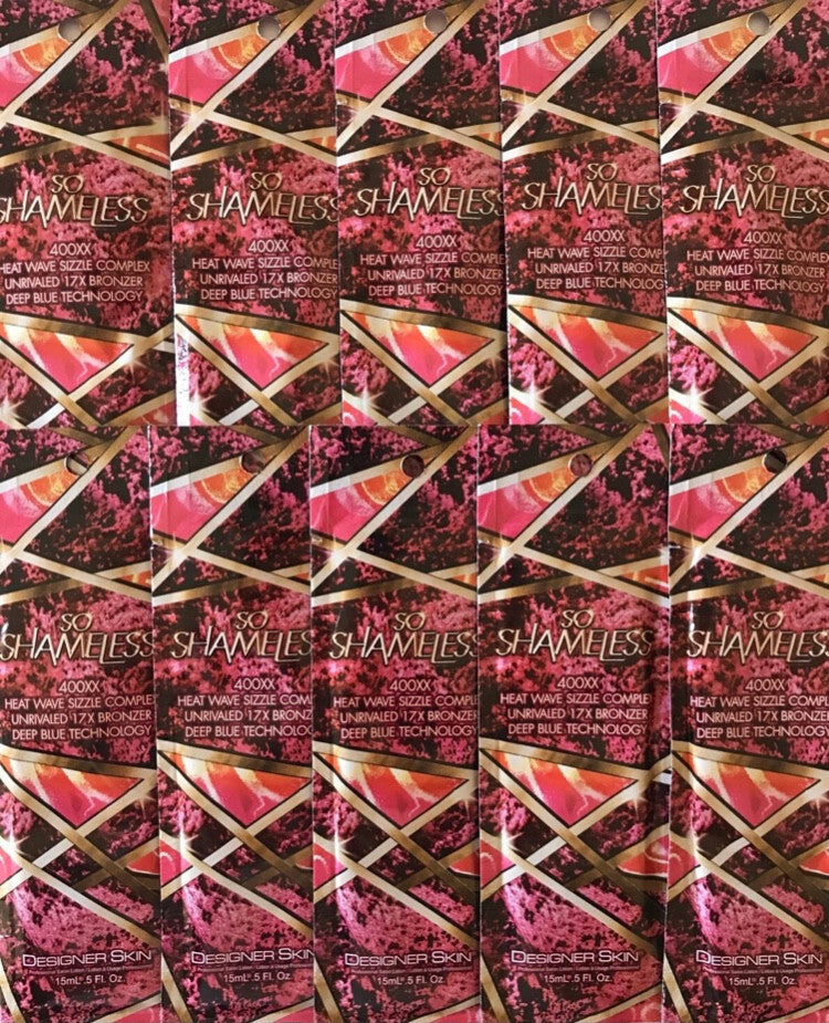 Tanning Lotion Packets - 400XX Tingle Bronzer for Indoor Tanning - Set of 10
