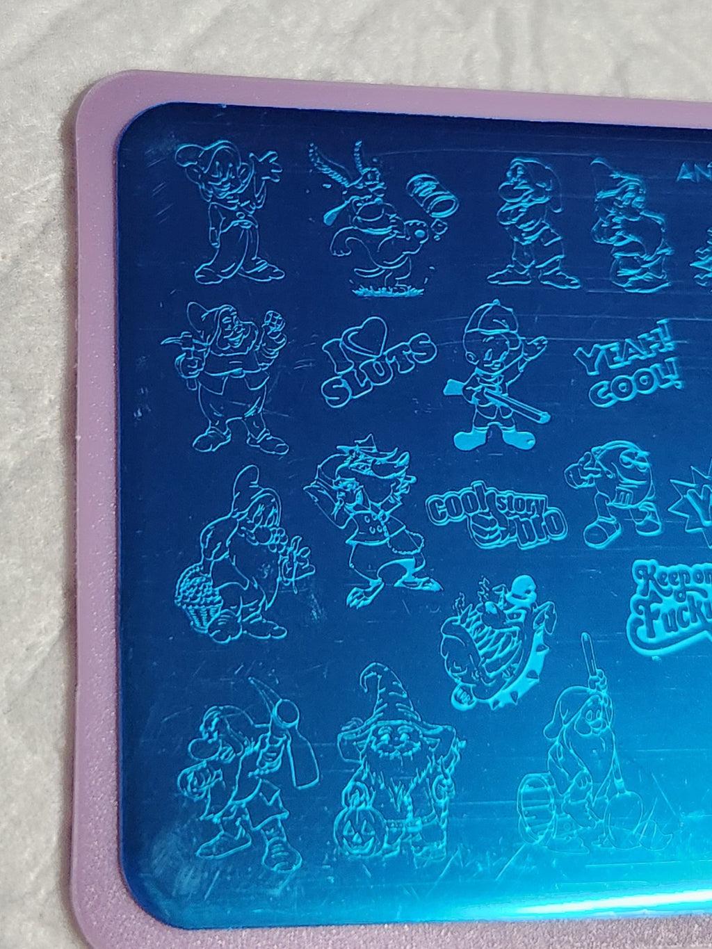 Nail Stamping Plate Cartoon Design - Anna Life Positive 05