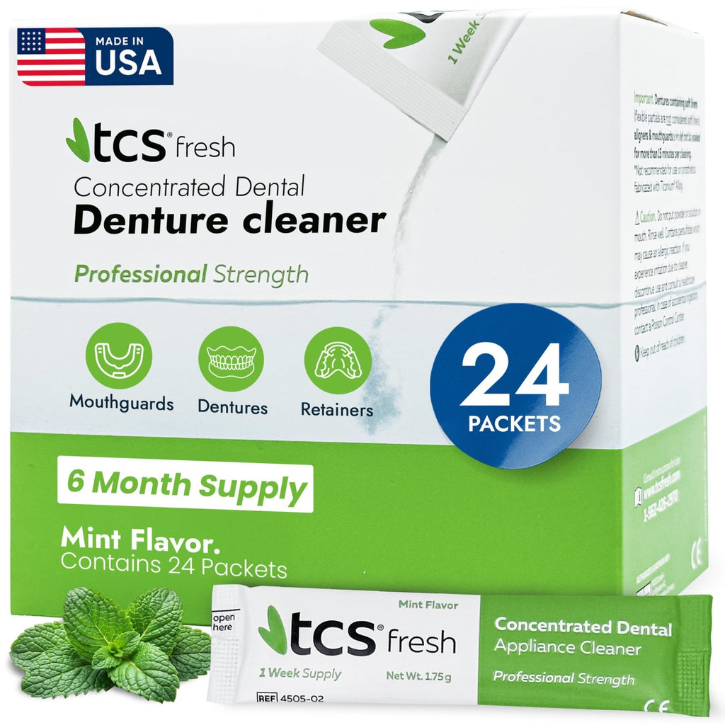 Dental Appliance Cleaner 6-Month Supply - Mint Flavor, Concentrated Solution