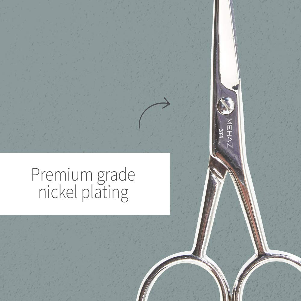 4-Inch Eyebrow & Mustache Scissors - Precision Trimming Tool