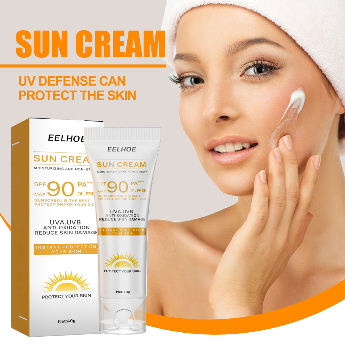 SPF 90 Face & Body Sunscreen No White Cast Non-Greasy Pack Options