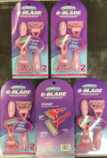 Disposable Ladies Razor Set - 6-Blade Stainless Steel Shaving Razors, 5 Pack