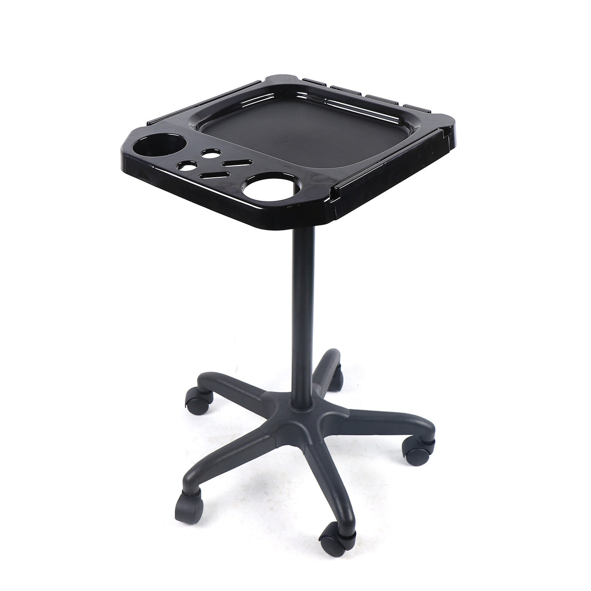 Salon Rolling Cart with Wheels - Adjustable Hairdresser Storage Trolley