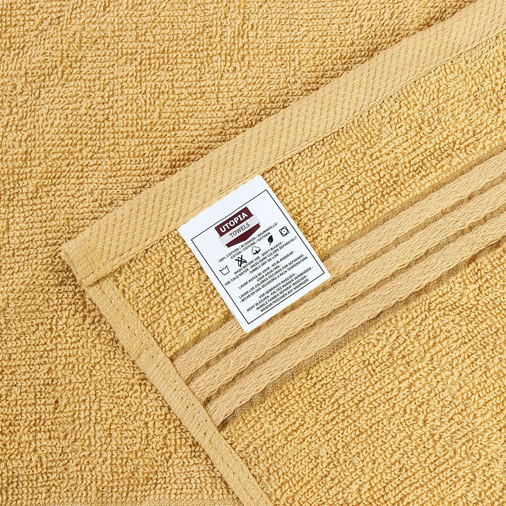 Premium Cotton Washcloth Towels Set - Absorbent 12x12 Inches, Pack of 12