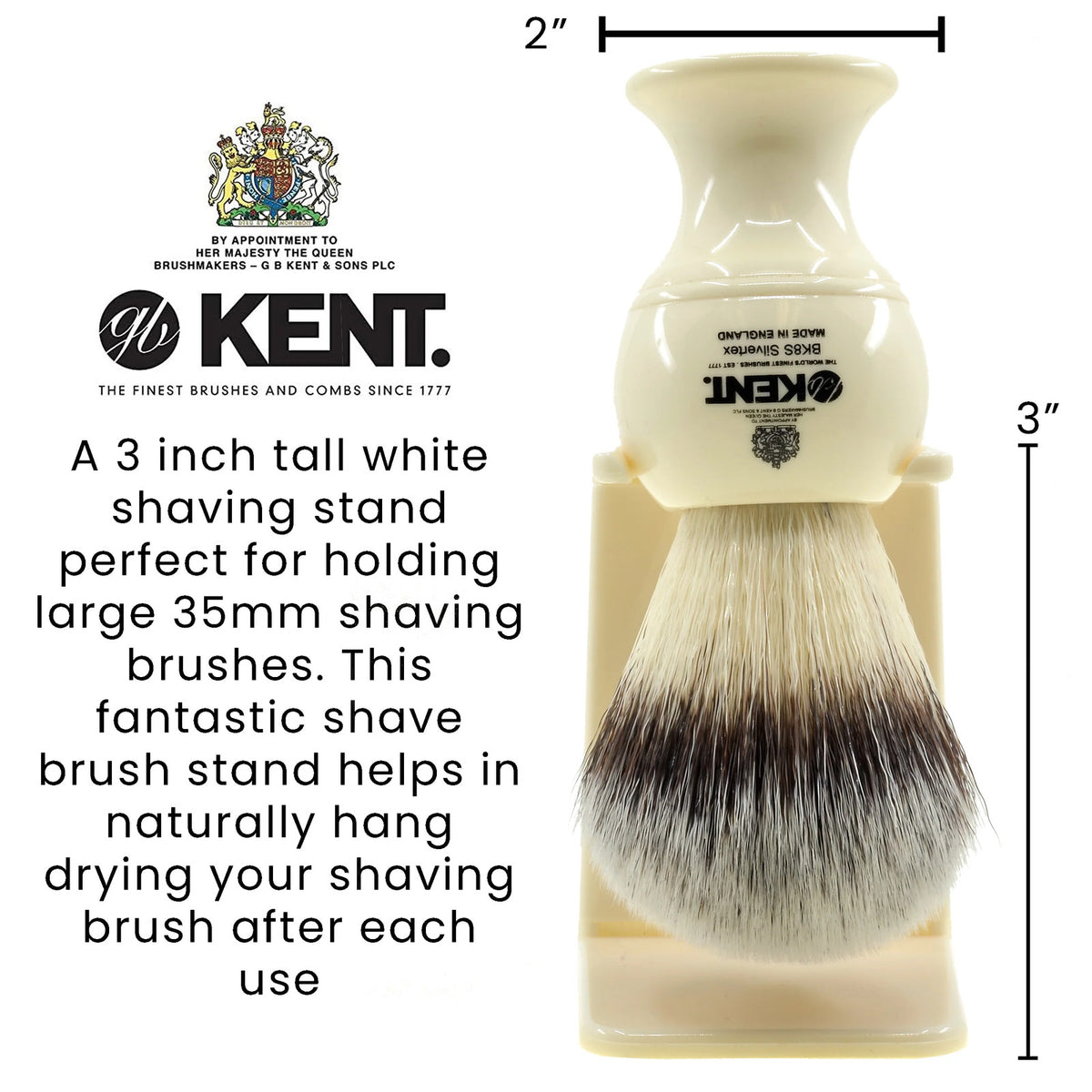 Large Shaving Brush Stand for Traditional Razors and Brushes