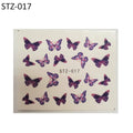 Waterproof Butterfly Nail Stickers for DIY Nail Art - Pink & Assorted Designs