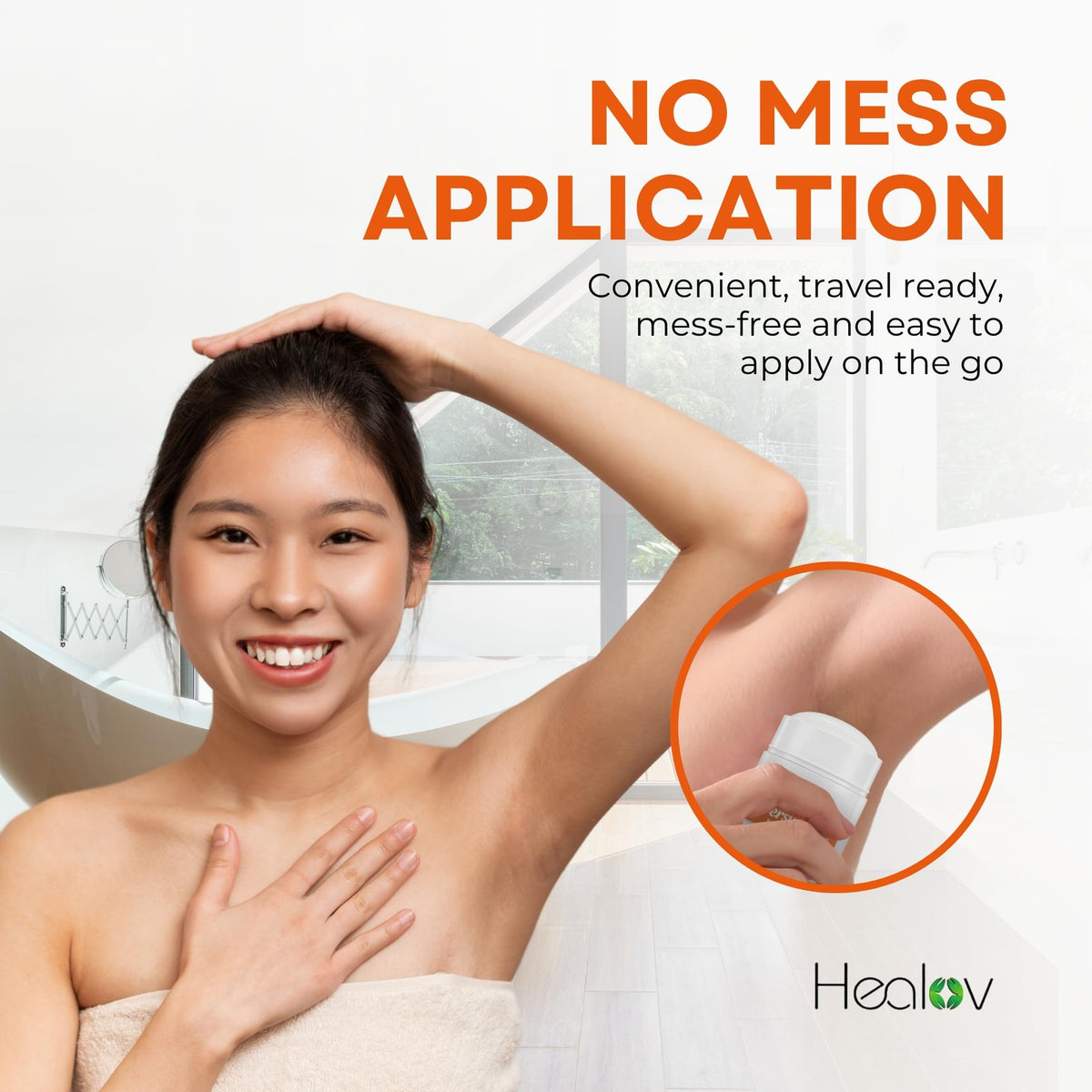 All-Natural Persimmon Deodorant for Whole Body, Aluminum-Free