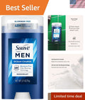 Men's Ocean Charge Aluminum-Free Deodorant Stick - 48HR Odor Protection, 2.7 oz