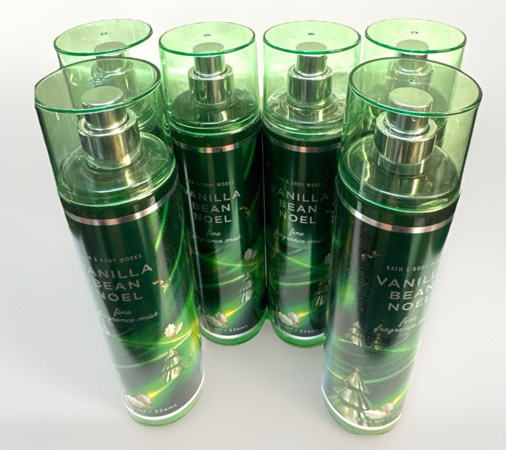 Bath & Body Works Vanilla Bean Noel Fragrance Mist 8oz - Pack of 6