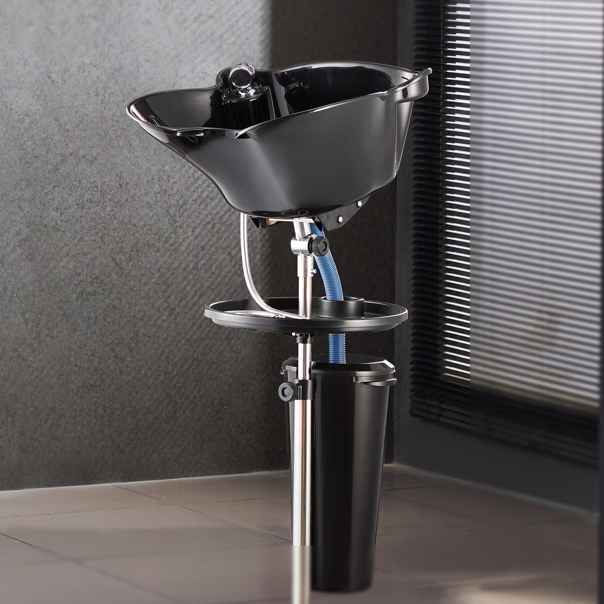 Portable Shampoo Basin with Adjustable Height & Showerhead for Hair Washing