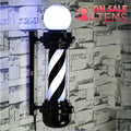 LED Barber Pole Sign Light for Hair Salons Outdoor Rotating Stripes