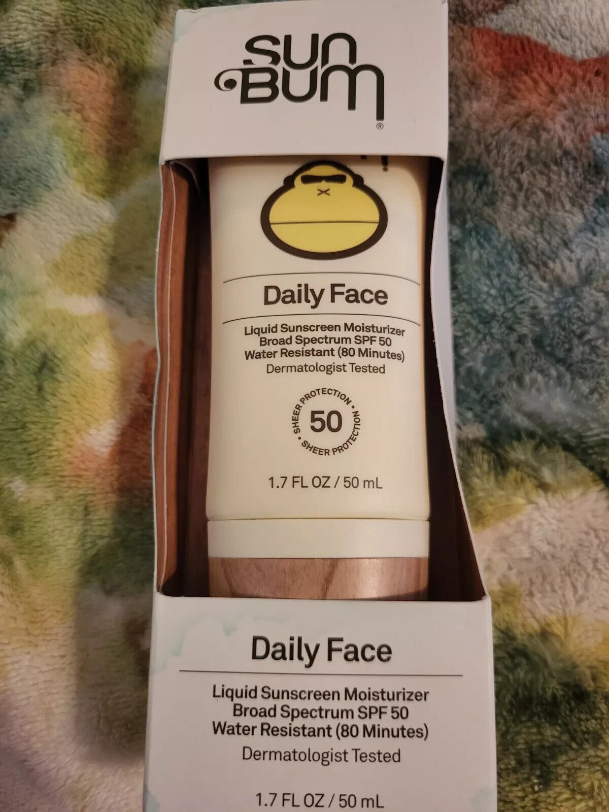 Sun Bum SPF 50 Liquid Sunscreen Moisturizer for Face 1.7 Fl Oz