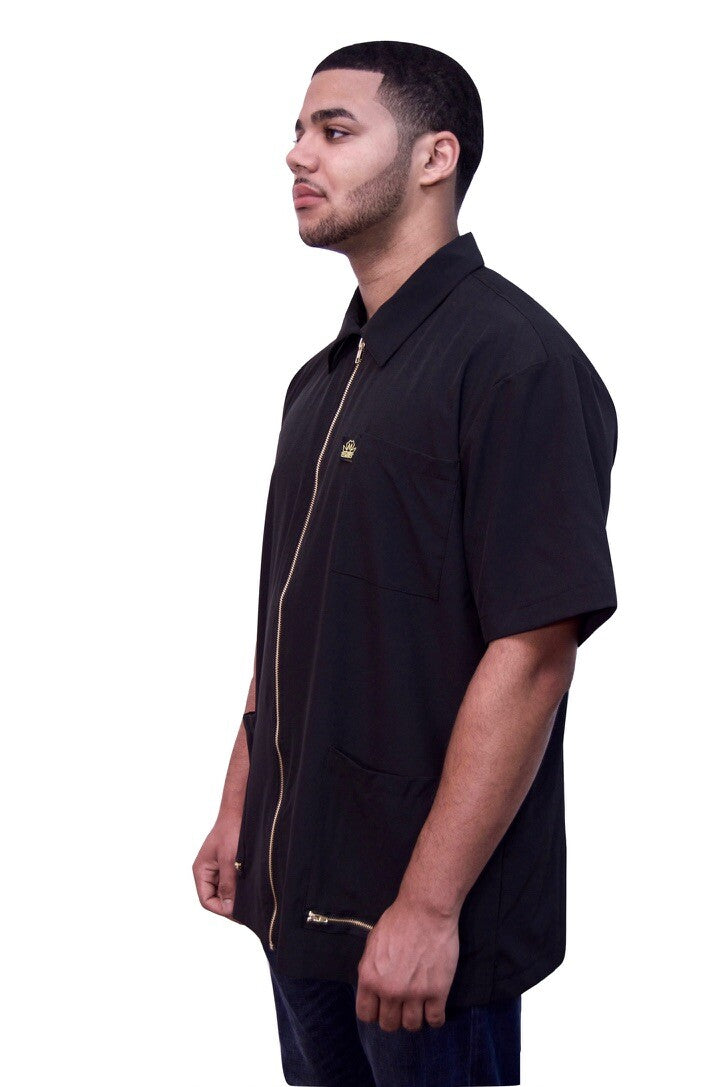 Professional Barber Jacket for Men - Durable, Water & Hair Resistant Smock