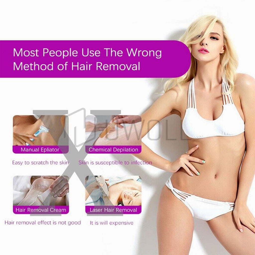 Women’s Painless Facial & Body Hair Removal Epilator with Trimmer