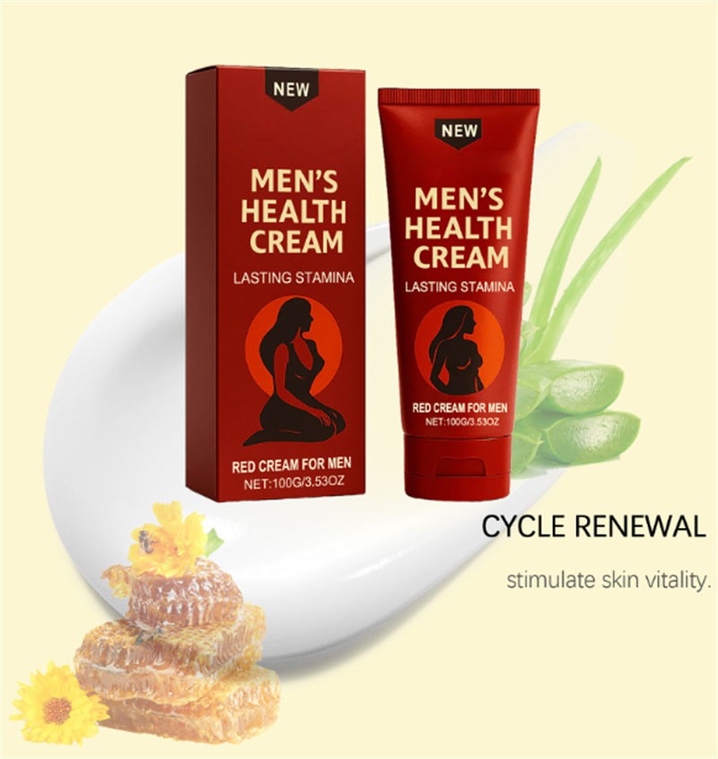 Men's Health Revitalizing Cream - Vitality & Stamina Boost, Soothes Skin