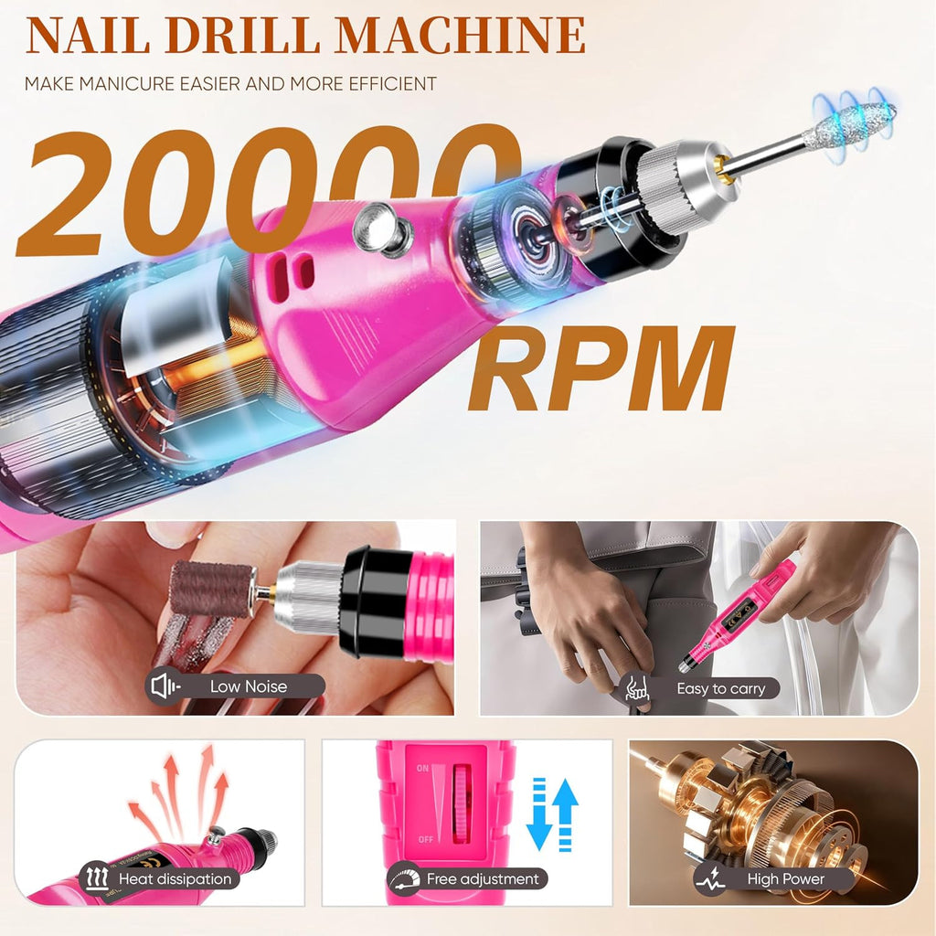 Nail Polish Kit with UV Light - 25 Vivid Gel Colors & Drying Lamp