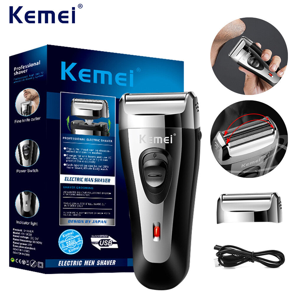 Men's Rechargeable Foil Electric Shaver Trimmer Razor Beard Grooming Machine