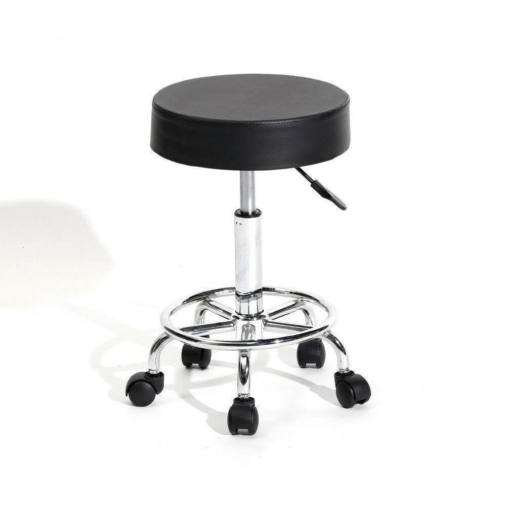 Adjustable Height Swivel Massage Spa Salon Stool with Casters