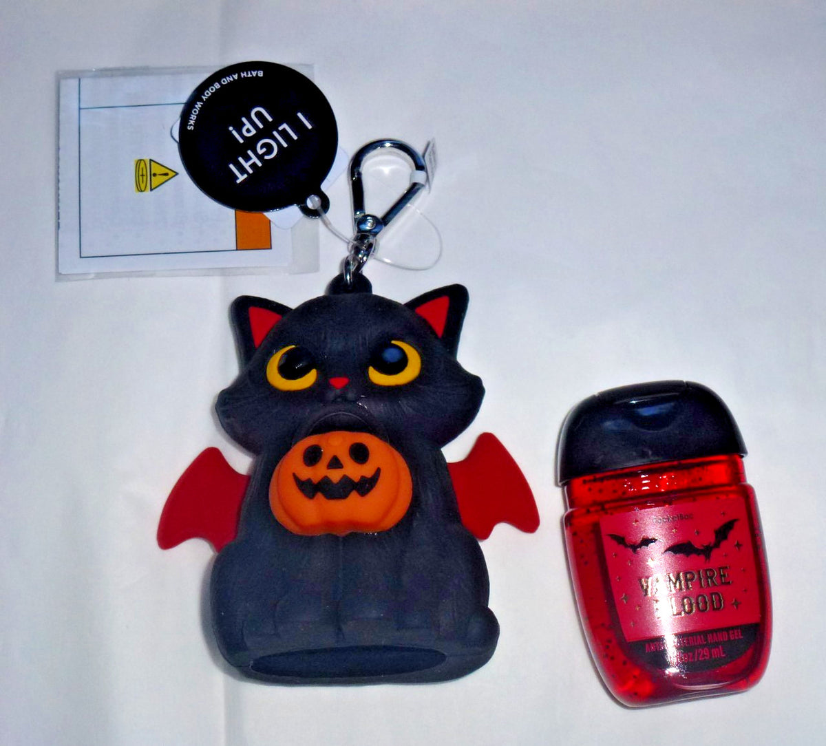 Halloween Pocket Bac Hand Sanitizer Holders with Refills - Set of 4