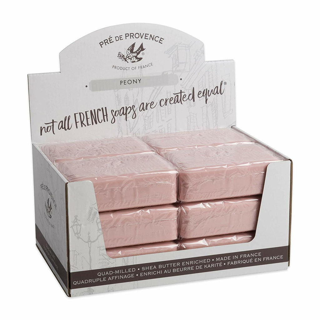 French Peony Scented Handcrafted Soap Case 12 x 250g Natural Bath Bars