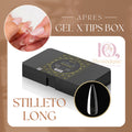 Gel-X Sculpted Nail Tips Box - Long Stiletto Style, 14 Sizes, 420 pcs