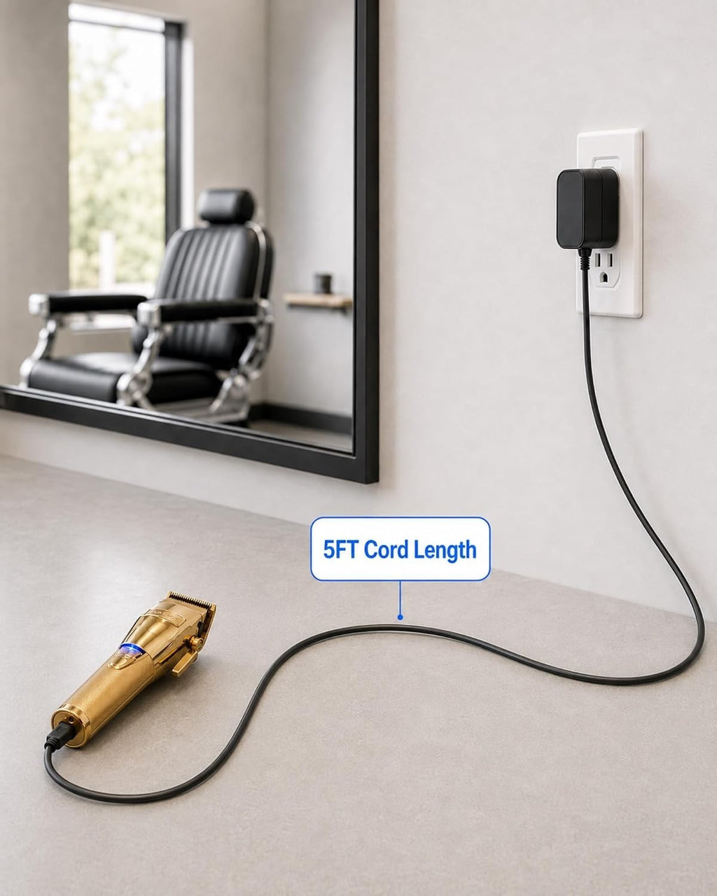 4.5V Replacement Charger Cord for BaBylissPRO Hair Clippers & Trimmers