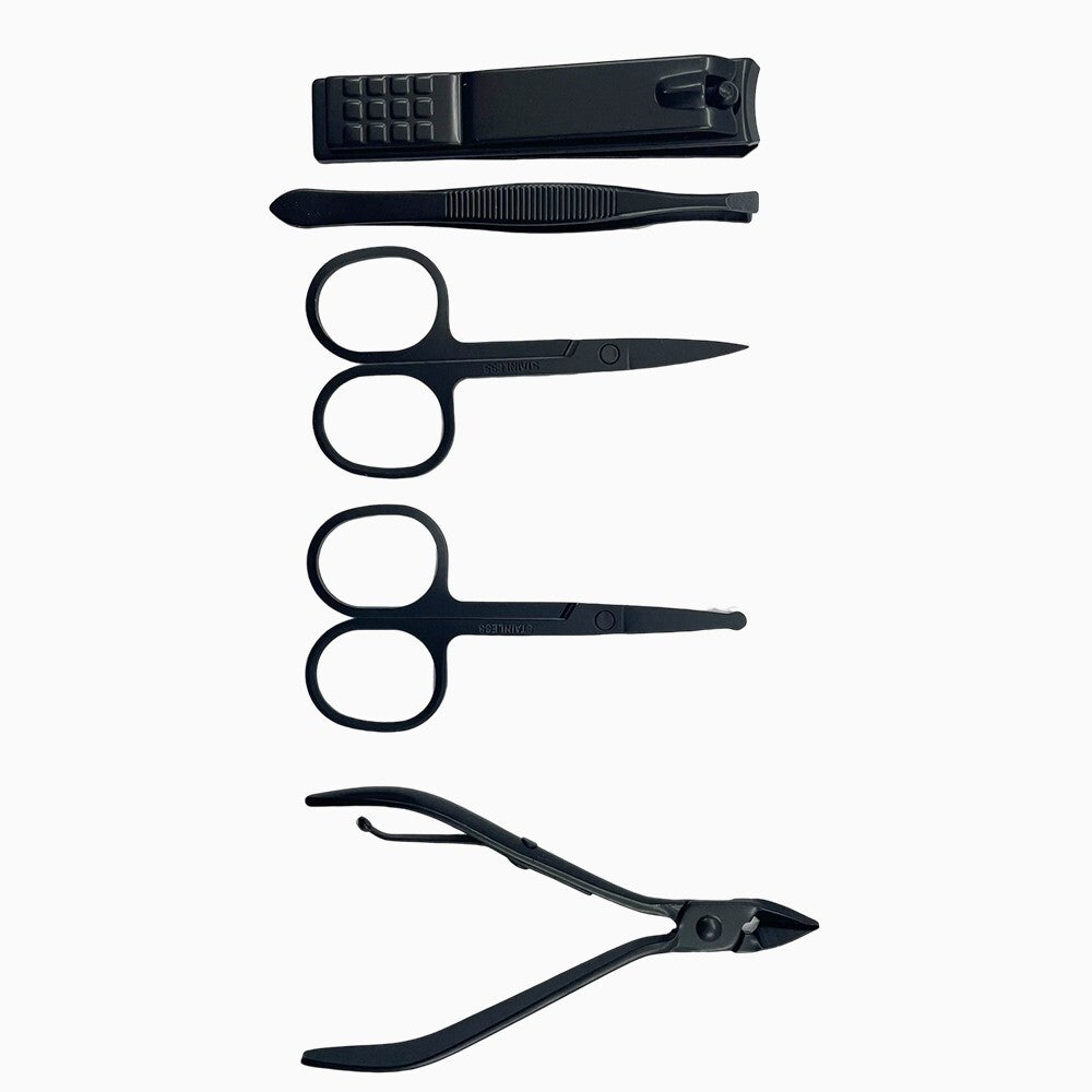 18-Piece Multi-Function Nail Repairing Forceps Manicure Set with Carry Case