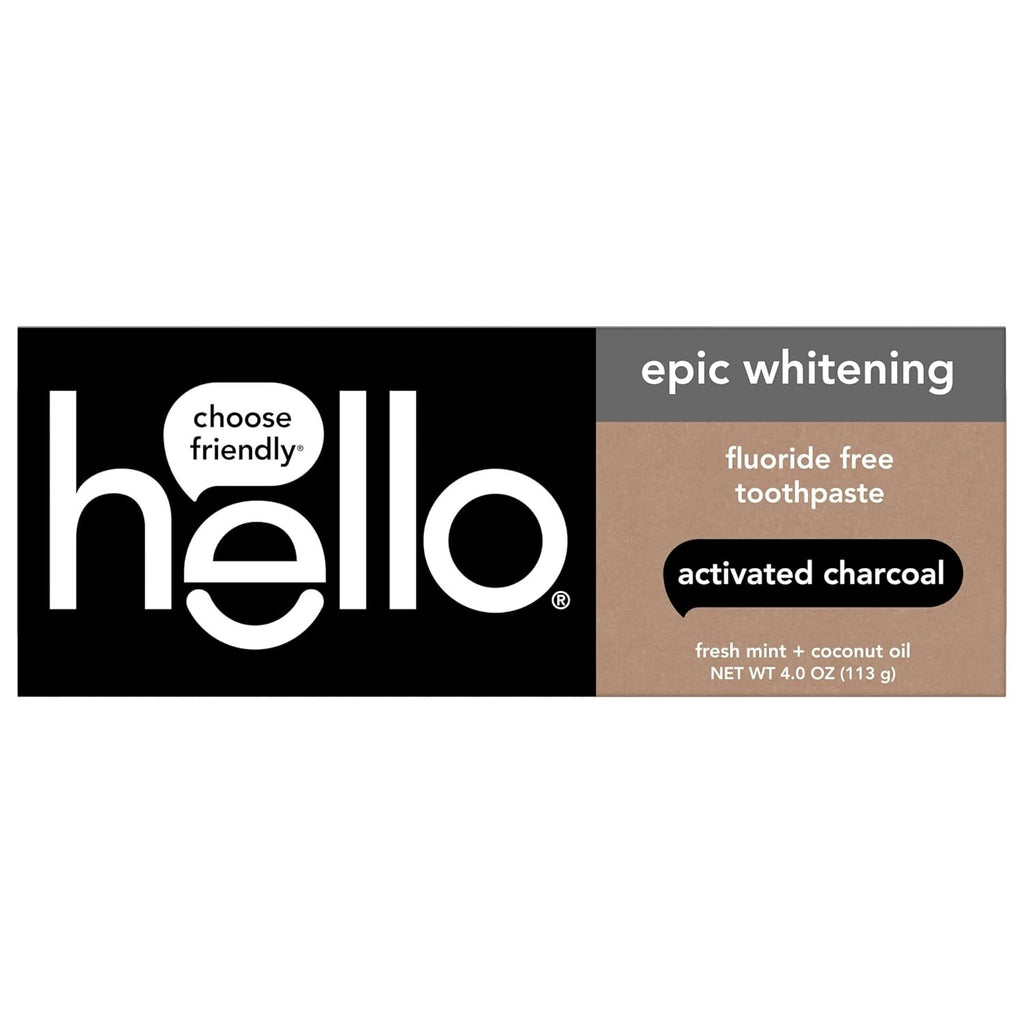 Activated Charcoal Whitening Toothpaste Fluoride-Free Dental Care