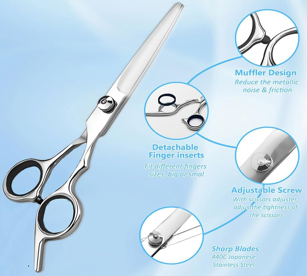 Professional Hair Cutting Shears - Precision Stainless Steel Scissors