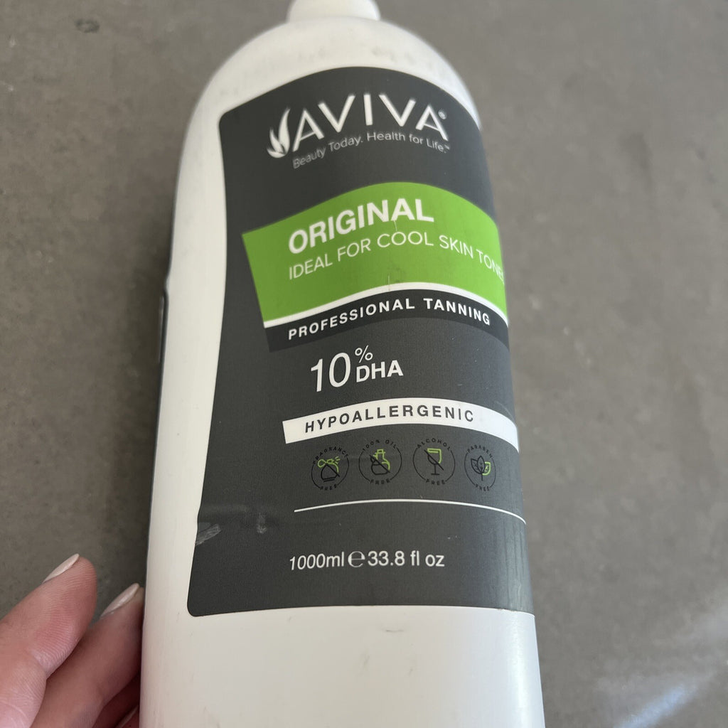 Aviva 10% Sunless Tanning Solution 1L - Natural Sun-Kissed Look Sealed