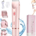 Women’s Waterproof Dual Head Electric Shaver for Sensitive Areas