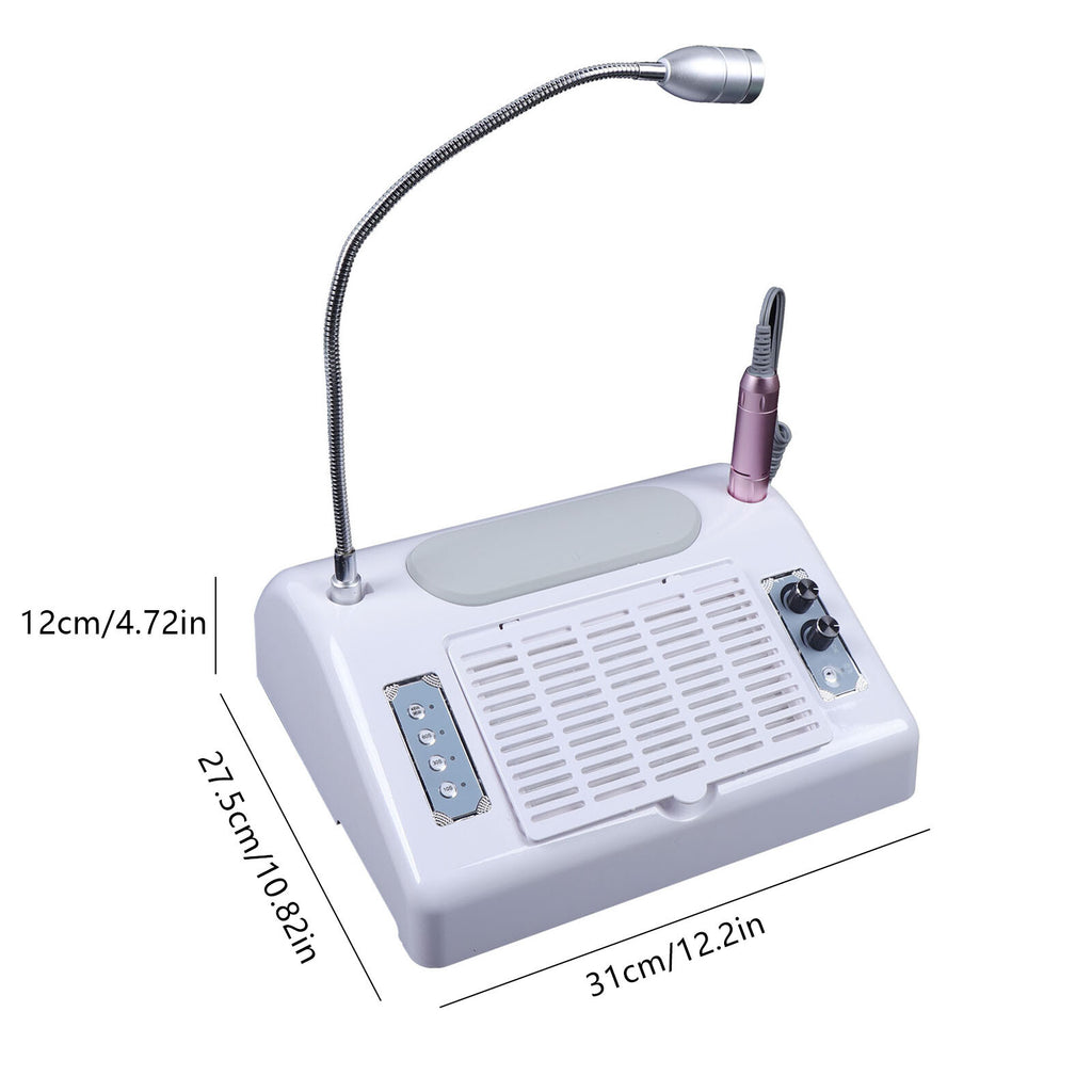 5-in-1 Nail Drill & UV LED Lamp Dryer Vacuum Cleaner for Manicure Pedicure