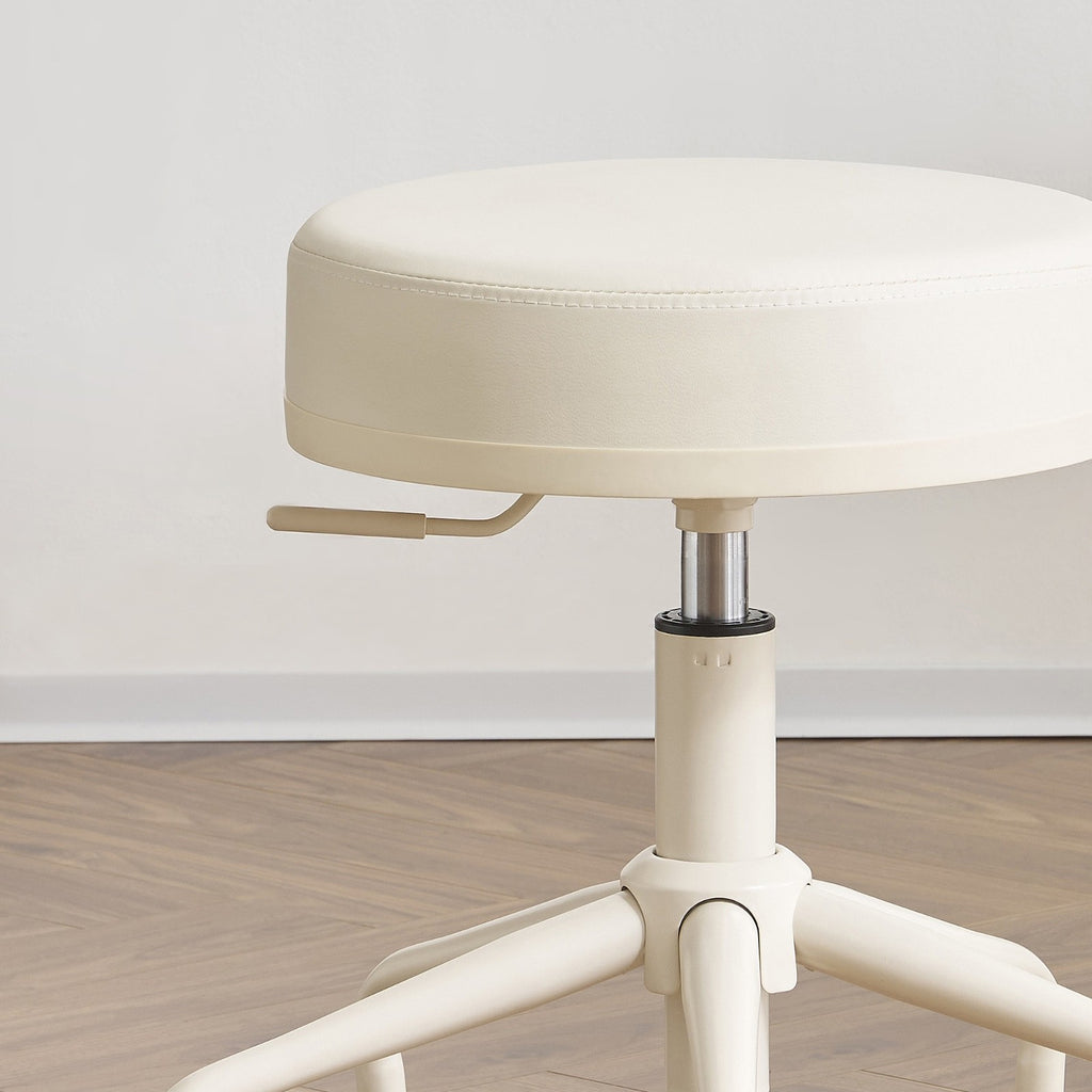 Medical Office Stool - Adjustable Seat, Padded Comfort, Water-Resistant PU Vinyl