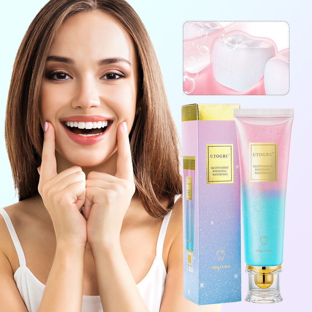 Niacinamide Whitening Toothpaste 2-Pack - Brighten & Strengthen Enamel, Fresh Breath