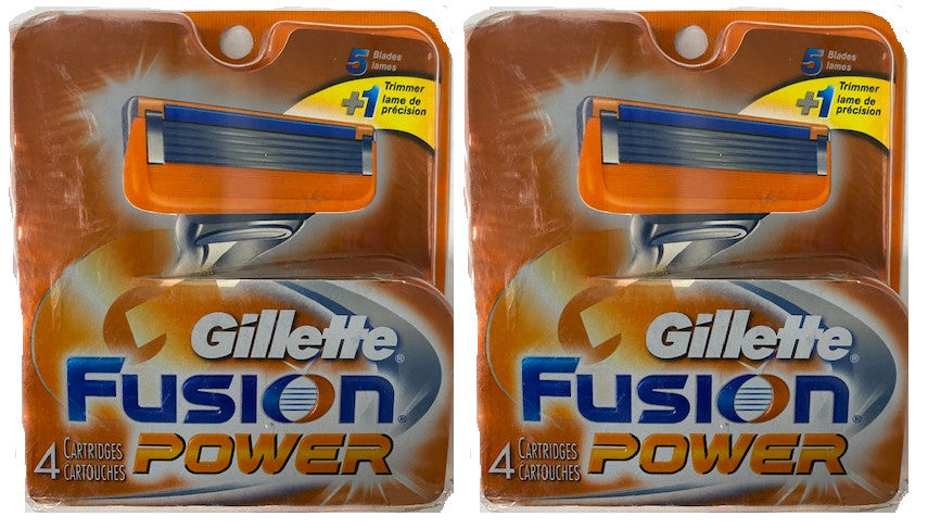 Gillette Fusion Power Refill Razor Blades - Pack of 8 Replacement Cartridges