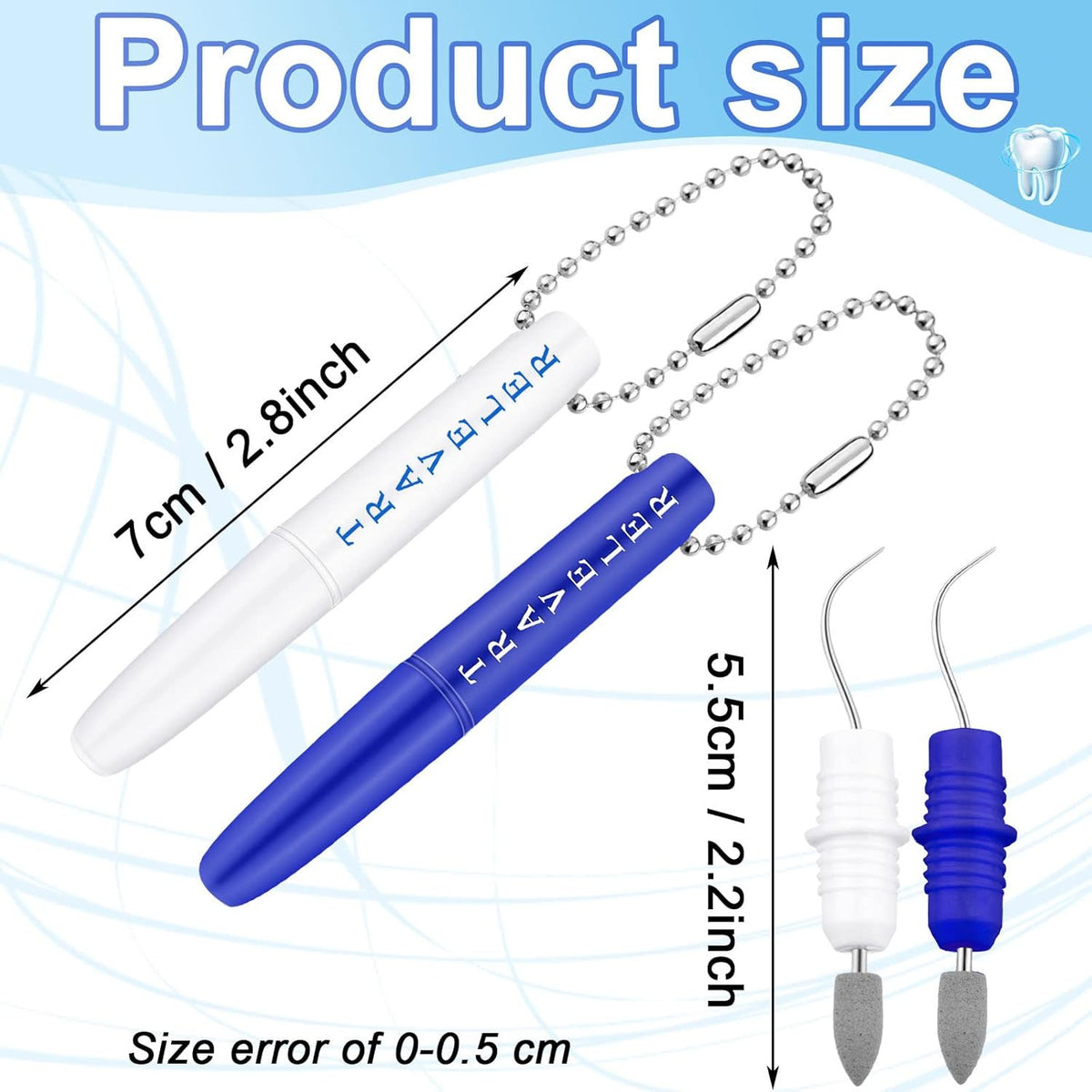 Travel Dental Tooth Picks Holder Set - Reusable Mini Metal Case