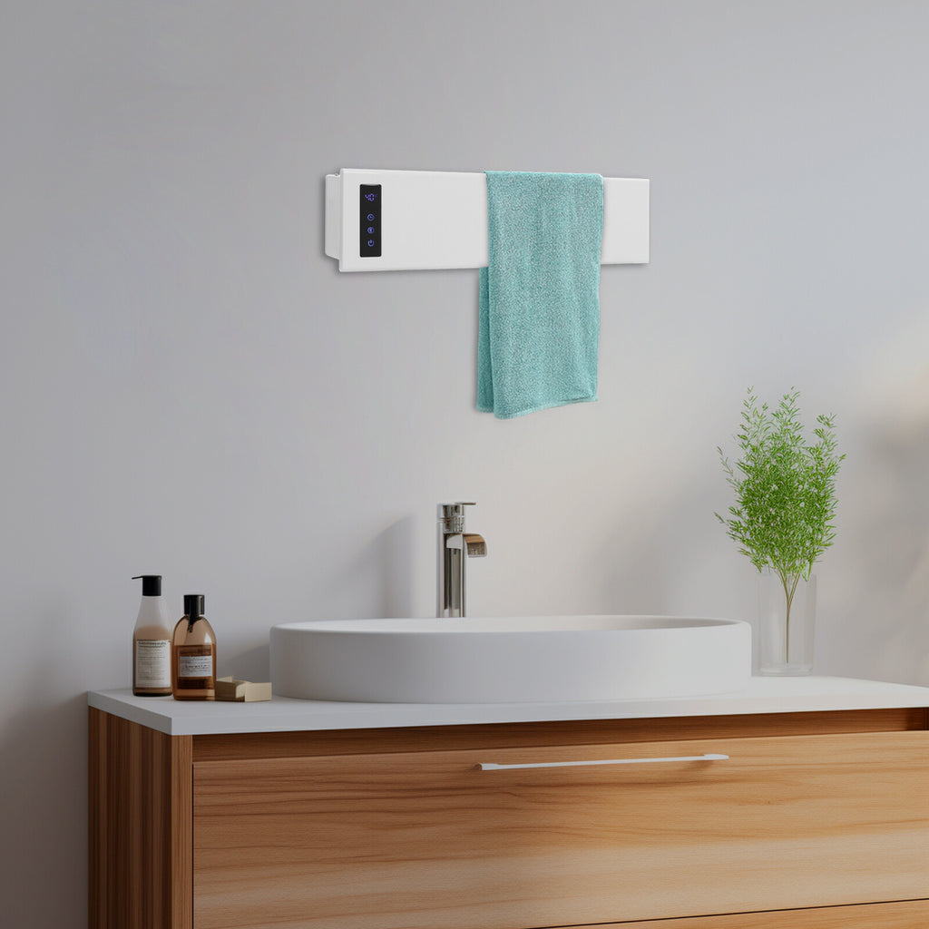 Electric Wall-Mounted Towel Warmer - 110V, 100W Aluminum Heating Panel