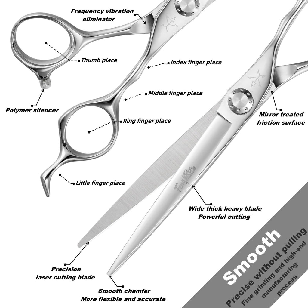 Professional Hair Cutting Scissors - Sharp Stainless Steel Barber Shears