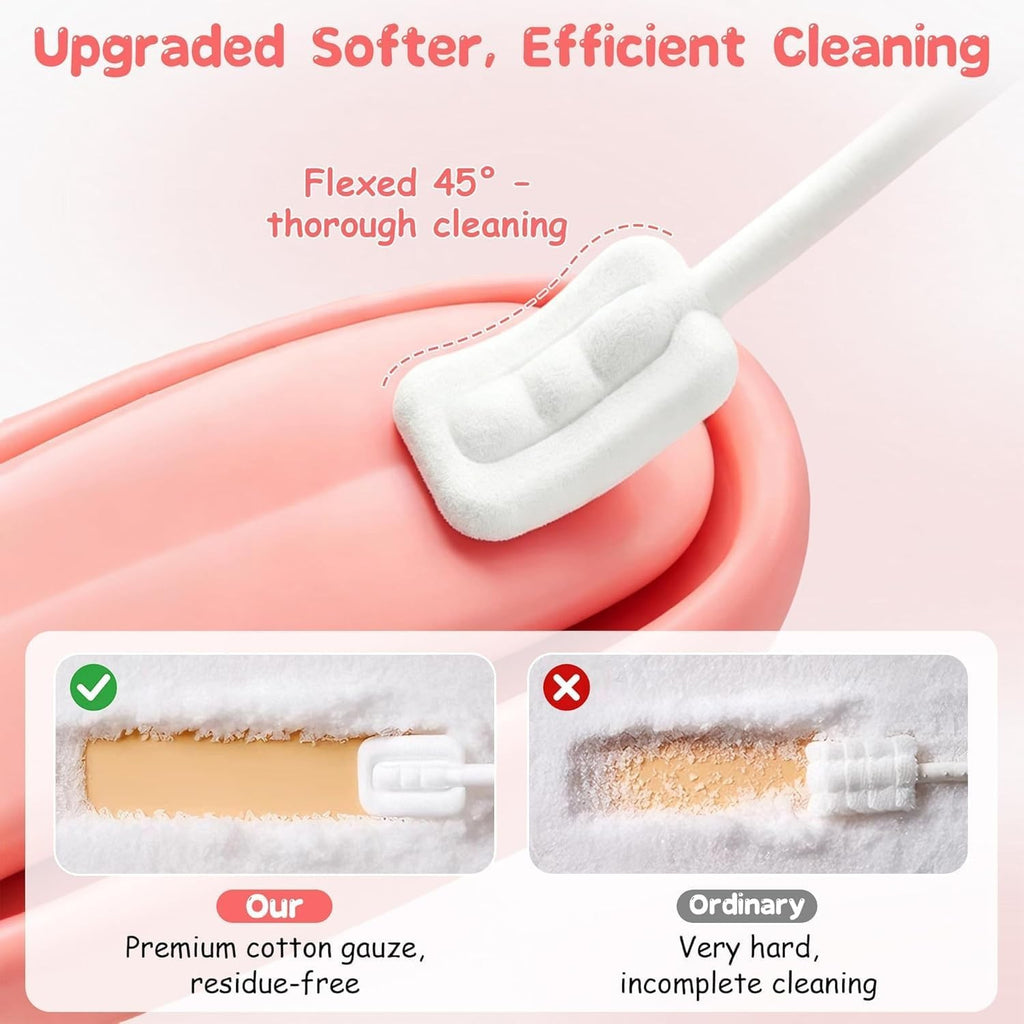 Disposable Baby Toothbrush & Tongue Cleaner 52Pcs Gentle Oral Care Set