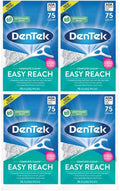 Dental Floss Picks with Fluoride Mouthwash | Complete Clean Easy Reach 75 Pack