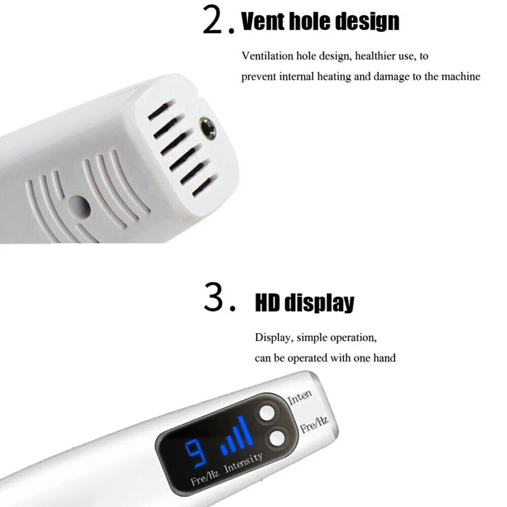 Professional Laser Picosecond Pen Tattoo Remover - Blue & Red Acne Scar Cleaner