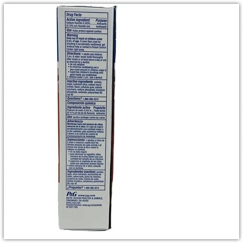 Crest Whitening Plus Cinnamon Mint Toothpaste 2-Pack 5.4 oz