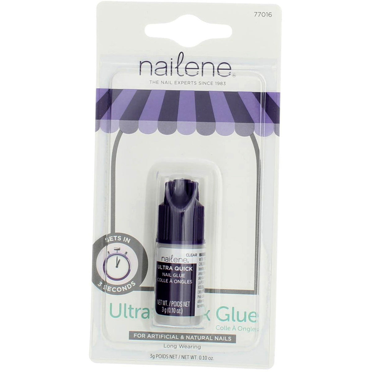 Nailene Ultra Quick Nail Glue - Fast Bonding for Artificial & Natural Nails