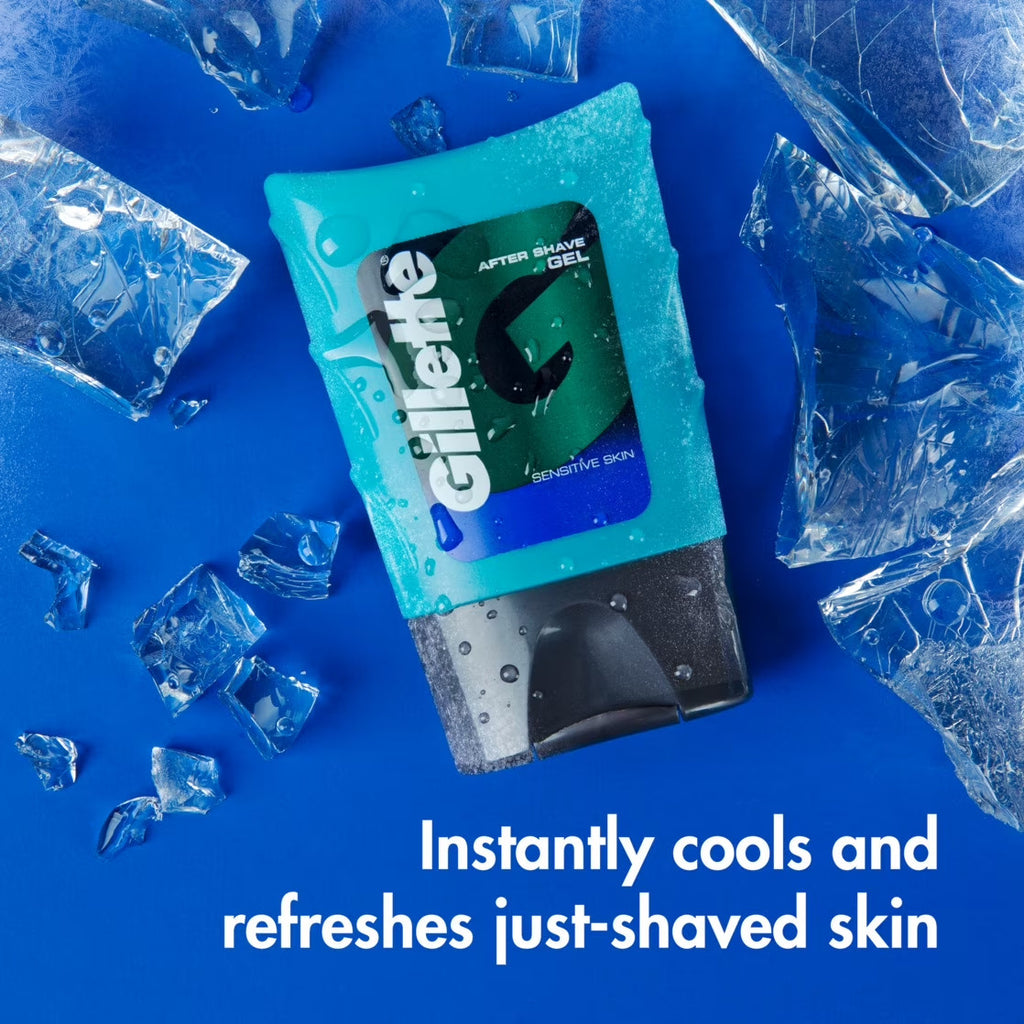 Sensitive Skin Aftershave Gel - Light Fragrance, 6 Pack 2.5 oz
