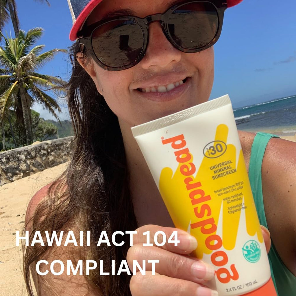 Mineral Sunscreen SPF 50 No White Cast Reef Safe Non-Nano Zinc Waterproof